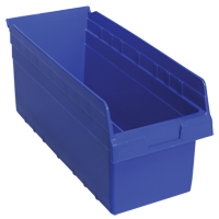 Bacs pour &eacute;tag&egrave;re Store-Max, 8-3/8" la x 8" H x 17-7/8" p, Bleu, Capacit&eacute; 56 lb Canadian Safety Group Inc.