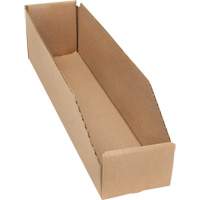 Boîtes profondes en carton ondul&eacute;, 3-3/4" la x 17-1/4" p x 4-1/2" h, Beige Canadian Safety Group Inc.