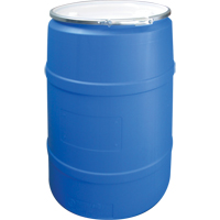 Barils en poly&eacute;thyl&egrave;ne, 55 gal. US (45 gal. imp.), Dessus ouvert, Bleu Canadian Safety Group Inc.