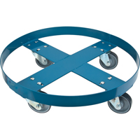 Drum Dolly, Steel, 1000 lbs. Capacity, 24" Diameter, Polyurethane Casters Canadian Safety Group Inc.