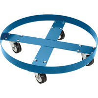 Chariot pour baril, Acier, Capacit&eacute;e 750 lb, Diam&egrave;tre 24", Roue en Polyol&eacute;fine Canadian Safety Group Inc.