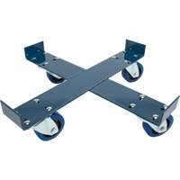 Chariot pour baril, Acier, Capacit&eacute;e 1400 lb, Diam&egrave;tre 24", Roue en &eacute;lastique bleu Canadian Safety Group Inc.