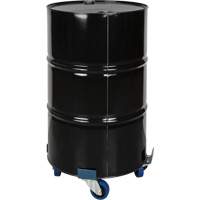 Chariot pour baril, Acier, Capacit&eacute;e 1400 lb, Diam&egrave;tre 24", Roue en &eacute;lastique bleu Canadian Safety Group Inc.