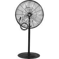 Ventilateur oscillant sur socle avec vaporisation &agrave; moteur &eacute;tanche &agrave; l'eau, Robuste, 3 Vitesses, Diam&egrave;tre de 30" Canadian Safety Group Inc.