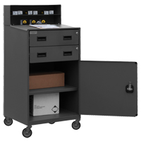 Shop Desk, 23" W x 20" D x 51" H, Grey Canadian Safety Group Inc.