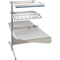 Postes de travail modulaires ergonomiques - Exemples de configurations - A-DC Ajouts de coin &agrave; deux c&ocirc;t&eacute;s, 36" la x 56" p x 84" h, Ajout de coin &agrave; deux c&ocirc;t&eacute;s Canadian Safety Group Inc.