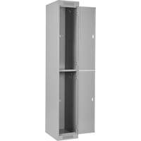 Clean Line Lockers, 2 -tier, Bank of 4, 48" x 18" x 72", Steel, Grey, Rivet (Assembled) Canadian Safety Group Inc.