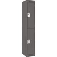 Casiers Clean Line, 2 niveaux, 12" x 18" x 72", Acier, Charbon, Rivet (assembl&eacute;) Canadian Safety Group Inc.