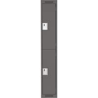 Casiers Clean Line, 2 niveaux, 12" x 18" x 72", Acier, Charbon, Rivet (assembl&eacute;) Canadian Safety Group Inc.