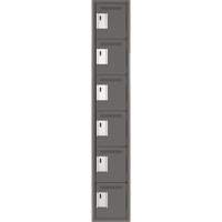 Petits casiers Clean Line, 6 niveaux, 12" x 18" x 72", Acier, Charbon, Rivet (assembl&eacute;) Canadian Safety Group Inc.