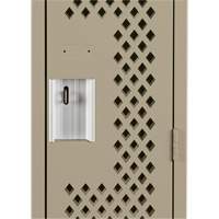 Casiers Clean Line, Bloc de 4, 48" x 12" x 72", Acier, Beige, Rivet (assembl&eacute;), Perfor&eacute; Canadian Safety Group Inc.