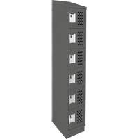 Petit casier perfor&eacute; Clean-Line, 6 niveaux, 12" x 72" x 12", Acier Canadian Safety Group Inc.