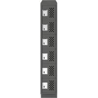 Petit casier perfor&eacute; Clean-Line, 6 niveaux, 12" x 72" x 12", Acier Canadian Safety Group Inc.