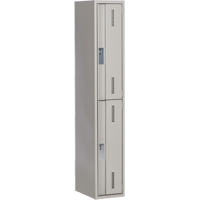 Concorde Heavy-Duty Lockers, 2 -tier, 12" x 18" x 72", Steel, Grey, Welded (Assembled) Canadian Safety Group Inc.