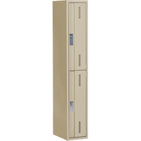 Concorde Heavy-Duty Lockers, 2 -tier, 12" x 18" x 72", Steel, Beige, Welded (Assembled) Canadian Safety Group Inc.