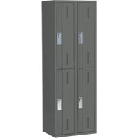 Casiers robustes Concorde, 2 niveaux, Bloc de 2, 24" x 18" x 72", Acier, Charbon, Soud&eacute; (assembl&eacute;) Canadian Safety Group Inc.