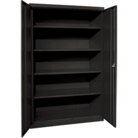 Armoires de rangement Hi-Boy profondes, Acier, 4 Tablettes, 72" h x 36" la x 24" P, Noir Canadian Safety Group Inc.