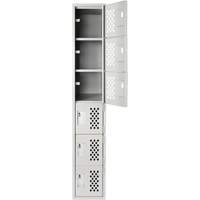 Petits casiers Clean Line, 6 niveaux, 18" x 72" x 12", Acier Canadian Safety Group Inc.