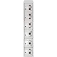 Petits casiers &eacute;conomiques assembl&eacute;s et perfor&eacute;s Clean Line, 6 niveaux, 18" x 72" x 12", Acier Canadian Safety Group Inc.