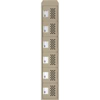 Petits casiers &eacute;conomiques assembl&eacute;s et perfor&eacute;s Clean Line, 6 niveaux, 18" x 72" x 12", Acier Canadian Safety Group Inc.
