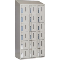 Concorde Heavy-Duty Lockers, 6 -tier, Bank of 3, 36" x 18" x 78", Steel, Grey, Welded (Assembled) Canadian Safety Group Inc.