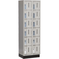 Casiers robustes Concorde, 6 niveaux, Bloc de 2, 24" x 18" x 76", Acier, Gris, Soud&eacute; (assembl&eacute;) Canadian Safety Group Inc.