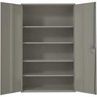 Armoire de rangement Hi-Boy tr&egrave;s large, Acier, 4 Tablettes, 72" h x 48" la x 24" P, Gris Canadian Safety Group Inc.