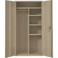 Armoire de rangements combin&eacute;s, Acier, 6 Tablettes, 72" h x 36" la x 18" P, Beige Canadian Safety Group Inc.