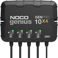 Chargeur de batterie embarqu&eacute; &agrave; 4 sorties de 40 amp&egrave;res GenPro10X4 Genius Canadian Safety Group Inc.