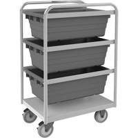 R&acirc;telier mobile, &agrave; deux c&ocirc;t&eacute;s, 3 bacs, 26" la x 18" p x 42" h Canadian Safety Group Inc.
