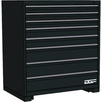 Armoire &agrave; tiroirs modulaire, 8 tiroirs, 60" la x 28" p x 40" h, Noir Canadian Safety Group Inc.