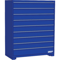 Armoire &agrave; tiroirs modulaire, 9 tiroirs, 24" la x 24" p x 60" h, Bleu Canadian Safety Group Inc.