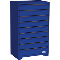 Armoire &agrave; tiroirs modulaire, 9 tiroirs, 36" la x 24" p x 60" h, Bleu Canadian Safety Group Inc.