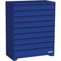 Armoire &agrave; tiroirs modulaire, 9 tiroirs, 48" la x 24" p x 60" h, Bleu Canadian Safety Group Inc.