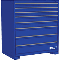 Armoire &agrave; tiroirs modulaire, 8 tiroirs, 24" la x 24" p x 40" h, Bleu Canadian Safety Group Inc.