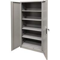 Armoire de rangement, Acier, 4 Tablettes, 78" h x 36" la x 24" P, Gris Canadian Safety Group Inc.