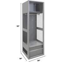 Casier pour &eacute;quipement, Acier, 24" la x 18" p x 72" h, Gris Canadian Safety Group Inc.
