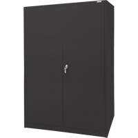 Storage Cabinet, Steel, 4 Shelves, 78" H x 48" W x 24" D, Black Canadian Safety Group Inc.
