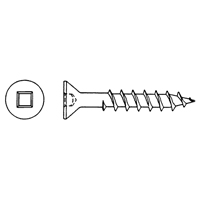 Flat Head Wood Screws , #6 x 3/8" L, Zinc Plated Canadian Safety Group Inc.