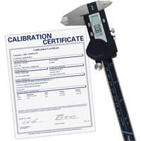 6" (150 mm) Digital Caliper with Traceable Calibration Certificate, 0.0005" (0.01 mm) Resolution, 0" - 6" (0 mm - 150 mm) Range Canadian Safety Group Inc.
