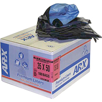 Sacs Premium, 2T-Fort, 26" la x 36" lo, Noir, Capacit&eacute; 64,35 L (17 gal.) Canadian Safety Group Inc.