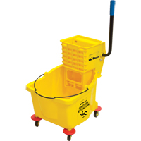 Mop Bucket and Wringer, Side Press, 9.5 US Gal.(38 Quart), Yellow Canadian Safety Group Inc.