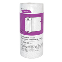 Rouleau d'essuie-tout de cuisine Pro Select, 2 Pli, 250 Feuilles/rouleau, 8" la, 11" lo Canadian Safety Group Inc.