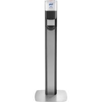 Messenger ES8 Silver Panel Floor Stand with Dispenser Canadian Safety Group Inc.