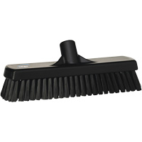 Deck & Wall Scrub Broom, Stiff Bristles, 12", Polyester, Black Canadian Safety Group Inc.
