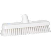 Brosse &agrave; r&eacute;curer pour planchers et murs, Crins Ferme, 12", Polyester, Blanc Canadian Safety Group Inc.