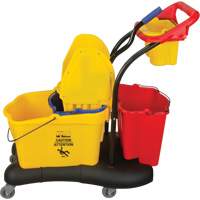 Multifunctional Mop Trolley, Down Press, 9.5 US Gal.(38 Quart), Yellow Canadian Safety Group Inc.