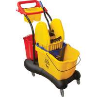 Multifunctional Mop Trolley, Down Press, 9.5 US Gal.(38 Quart), Yellow Canadian Safety Group Inc.