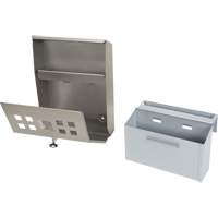 Cendrier, Montage mural, Acier inoxydable, Capacit&eacute; 1.6 Litres, Hauteur 13-4/5" Canadian Safety Group Inc.