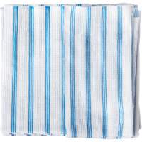 Disposable Single-Use Cloths, Microfibre, Blue/White Canadian Safety Group Inc.